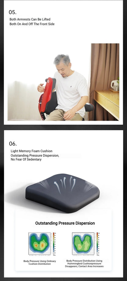 Fauteuil roulant électrique Intelligent avec télécommande haut de gamme, Scooter électrique pliable automatique à quatre roues pour personnes âgées