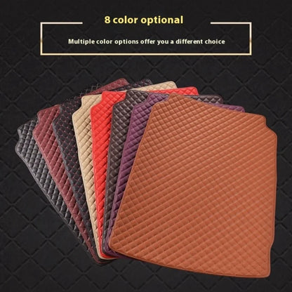 Tapis de coffre de voiture en cuir artificiel personnalisé, pour Bmw F01 série 7 E65 E66 E68 F02 G11 G12, accessoires d'intérieur de voiture, détails