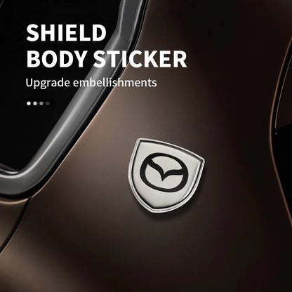 Autocollant de décoration de coffre de carrosserie de style voiture, emblème en métal 3D, Mazda CX5, MX, CX30, Angksela, Atez, MPE, CX3, 2017, Atenza 4, 1 ensemble, 2 ensembles