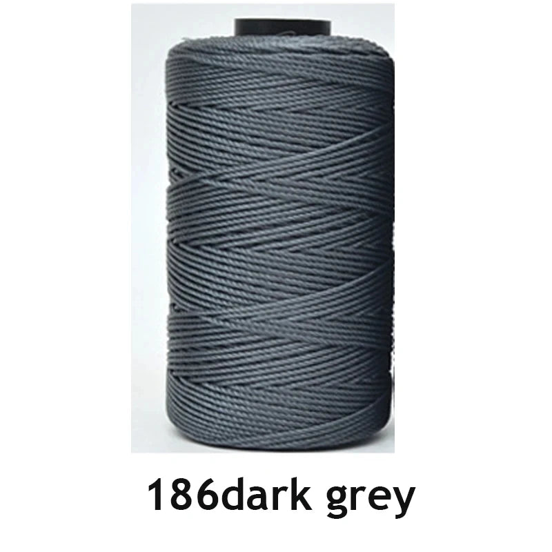 Fil de soie et coton glacé léger d'été, 1.5mm, 200m, fil au Crochet pour bricolage, artisanat, sac, chapeau, chaussures, fil en polypropylène, cordon de fil au Crochet