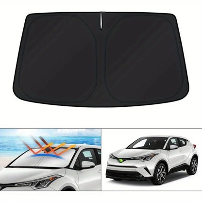 Pare-soleil de pare-brise pour Toyota CHR 2018 – 2023 CH-R, couverture de fenêtre, pare-soleil pliable, blocs de protection solaire, rayons UV, garde votre refroidisseur de voiture