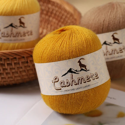 Fil de laine fine pure cachemire 300g, matériel de bricolage tissé à la main, aiguilles à tricoter, pulls chauds, pulls, foulards, boules de fil