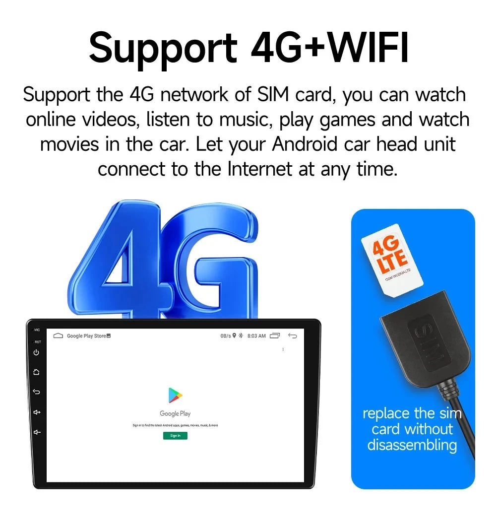 JIUYIN-Autoradio TS18 AI Voice Wireless CarPlay Android Auto Radio pour Smart Fortwo 451, 2005-2010, 4G, GPS, 2Din, Limitation de la voiture