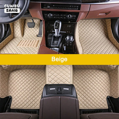 CUWEUSANG tapis de sol de voiture personnalisé pour BYD Atto 3 joint de dauphin F0 F3 F6 E6 G3 G6 S6 chanson Qin Auto tapis pied Coche accessoire
