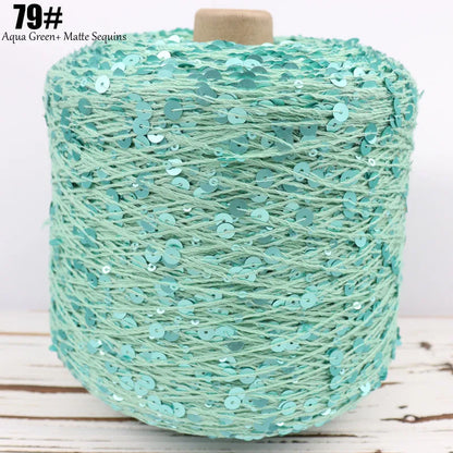 Fil à paillettes spécial 300, 900M, 100% coton, 6mm + 3mm, accessoires pour vêtements, bricolage, poupée de chiffon, fil à tricoter