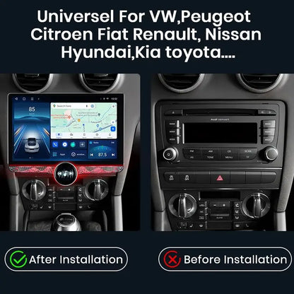 Junsun 11.5 "2K écran tactile sans fil CarPlay pour Apple autoradio universelle Android Auto multimédia systèmes intelligents FM AM