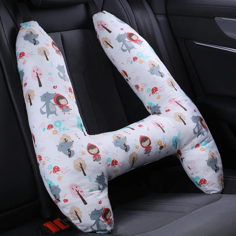 Cute Animal Pattern Kid Neck Head Support, U-Shape Children Travel Pillow Cushion for Car Seat, Safety Neck Pillow for Kids