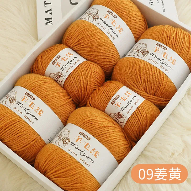 Fil de laine mélangé au Crochet de qualité supérieure, pour pull, écharpe, fil épais, 4 plis, 3 pièces x 100g = 300 grammes