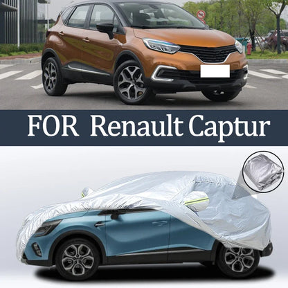Housse de Protection extérieure pour voiture Renault Captur, pare-soleil de neige, étanche à la poussière, UV, accessoires extérieurs de voiture