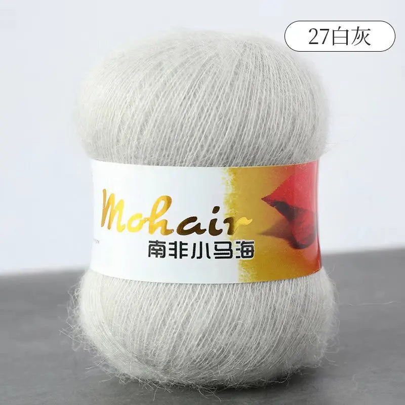 Fil de laine Mohair d'alpaga en peluche pour fil à tricoter, écharpe de pull 40 grammes/boule, fils épais de Lanas doux et chaud gonflés