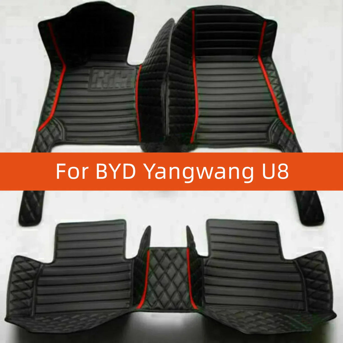 Tapis de sol de voiture en cuir personnalisé, pour BYD Yangwang U8 2023 2024 2025 2026 2027, accessoires d'intérieur