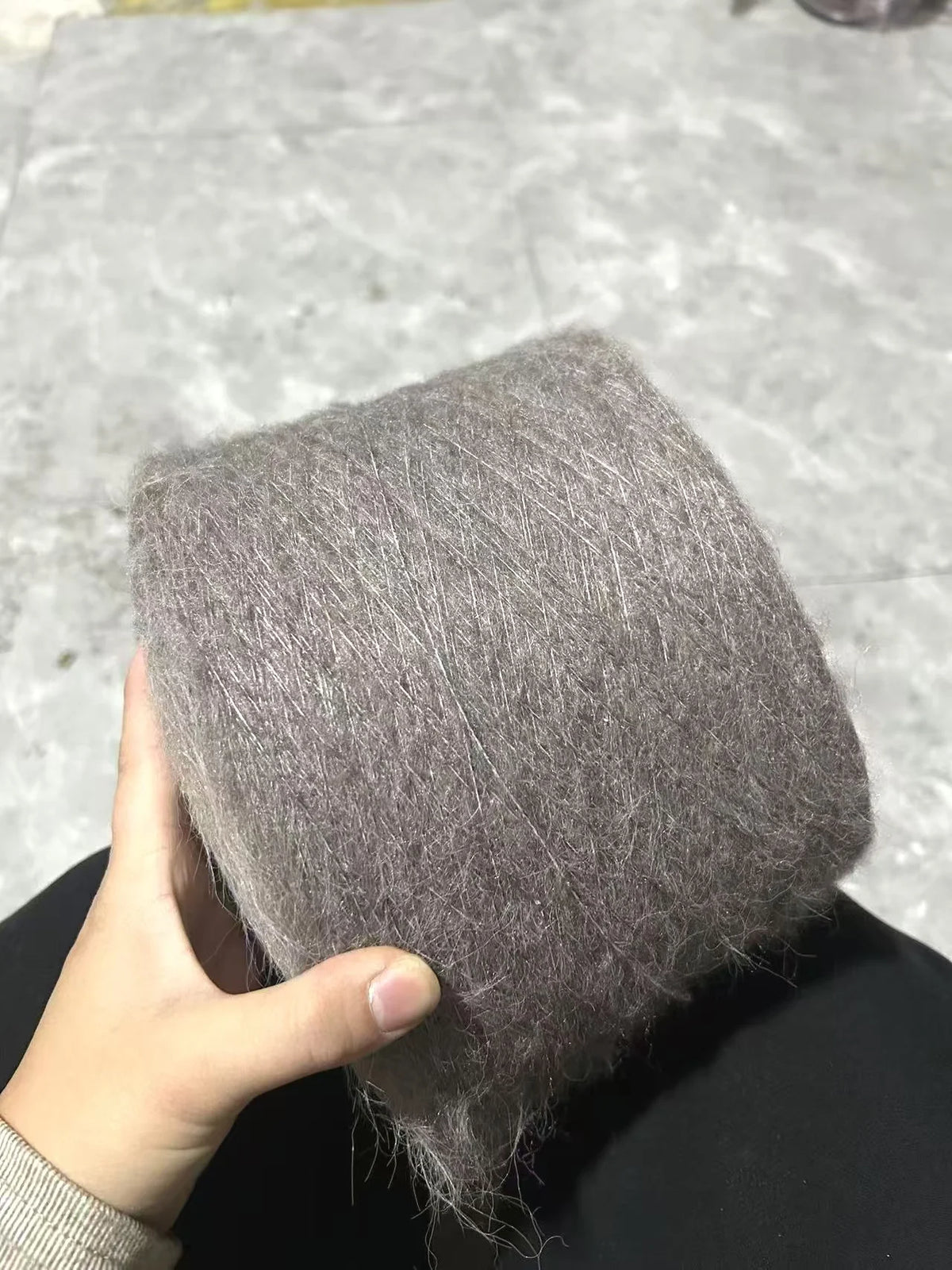 Laine tricotée à la main en forme de lapin Super douce, fil Mohair au Crochet chaud, acrylique, anti-boulochage, pour pull, écharpe, haute qualité, 500g, 1 pièce