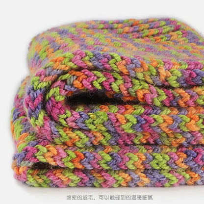 Fil de Barrage pour Ogo Tricot en Coton Mélangé, Peigné, Crochet Arc-en-ciel, DIY, Pull, Chapeau, 3mm, 100g