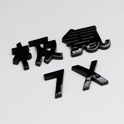Étiquette autocollante en alliage de Zinc pour voiture Zeekr 7X, emblèmes de queue arrière, Modification du Logo de voiture, accessoires de décoration