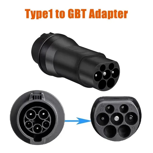 Nouveau connecteur de charge de véhicule électrique Type 2 à Type 1 J1772 EV adaptateur Type 2 à GBT EVSE chargeur Type1 à GBT EV adaptateur