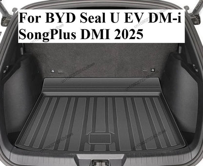 Tapis de coffre TPE à couverture complète-tapis de hayon spécifique OEM pour revêtement de chargement de garniture intérieure pour BYD Seal U EV DM-i SongPlus DMI 2025