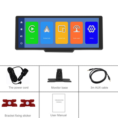 Podofo sans fil Carplay Portable tableau de bord numérique Android Auto 10.26 pouces lecteur intelligent avec commande vocale 1080P BT TF