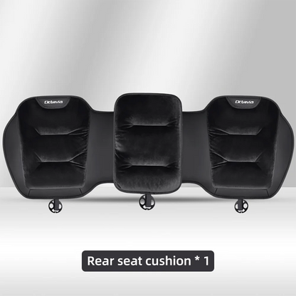 Housse de siège de voiture en flanelle, pour Skoda Octavia 2 3 MK1 MK3, coussin de siège avant/arrière de voiture en peluche chaud d'hiver, accessoires d'intérieur automobile
