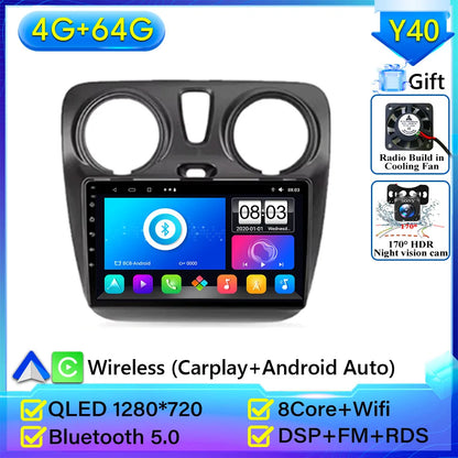Pour Renault Dokker Lodgy Dacia 2012-2020 autoradio Android 15 Navigation GPS Android Auto Carplay Android Auto vidéo pas de 2din DVD
