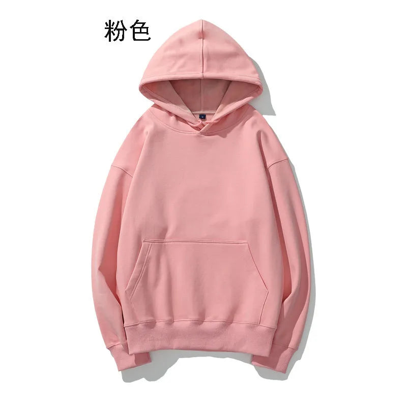 Pull en peluche à épaules dénudées pour hommes, Logo personnalisé, ample, couleur unie, grande taille, Hip-hop, rue, pull vierge