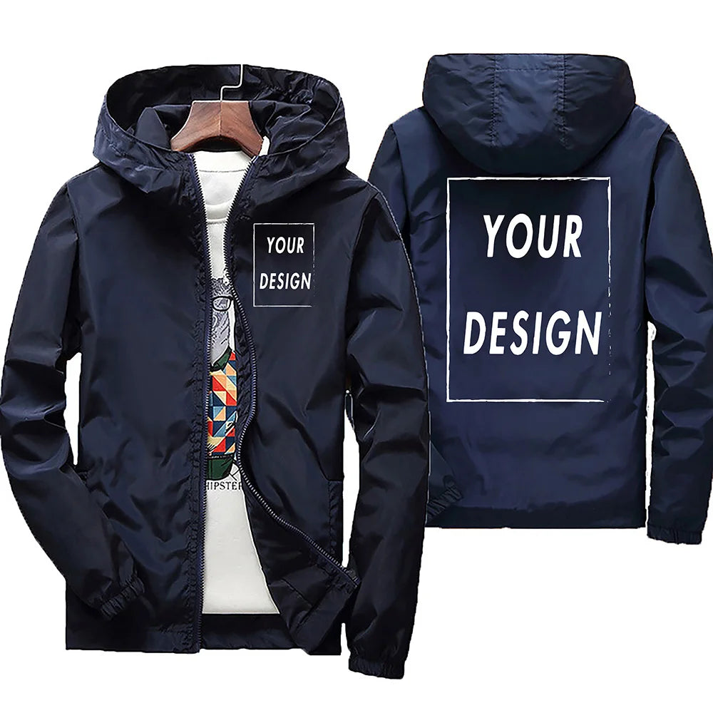 2025 printemps et automne hommes coupe-vent à capuche jachère veste voyage Camp Out escalade fermeture éclair hommes coupe-vent veste
