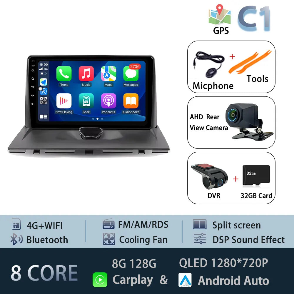 Autoradio Carplay pour Peugeot Expert 2 G9 pour citroën Jumpy pour Fiat Scudo pour Toyota Proace 2007-2017 Navigation GPS No 2din 4G