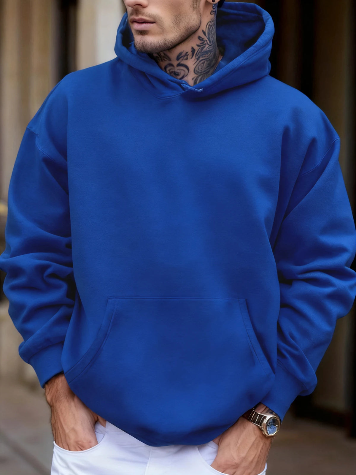 Sweat-shirt à capuche pour homme, doux et solide, confortable, avec poches en polaire, basique, chaud, Streetwear, décontracté, ample, unisexe, automne