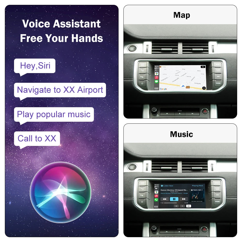 Carplay sans fil Android Auto pour Land Rover/Jaguar/Range Rover/Evoque/Discovery 2012-2018 lecteur de voiture de Navigation multimédia