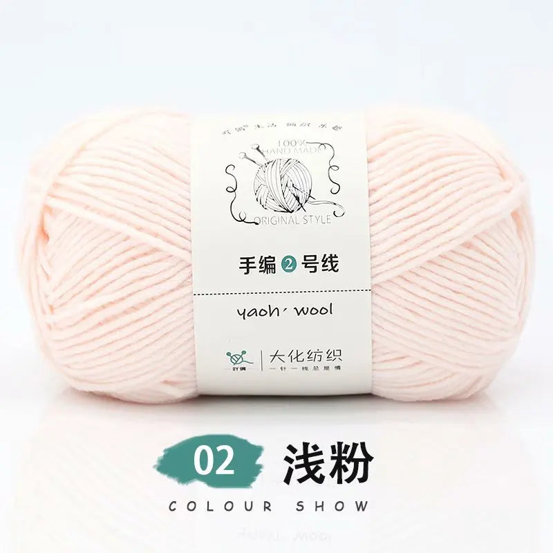 Fil de Coton Crocheté à la Main, 100g, Bricolage, Laine pour Bébé, Écharpe, Veste, Pull