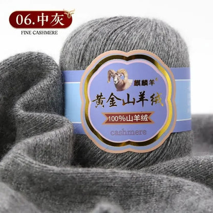 Fil de laine 100 cachemire pour optique moyenne ogo, écharpe, chaussettes, glafraîchement, chaud, 3 plis, crochet, doux pour la peau, 100% g/ensemble