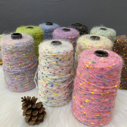 250G/groupe bonbons haricots Mohair doux moyen épais laine tricot écharpe pull automne et hiver à la main laine fil Crochet fil