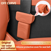 Housse de protection universelle pour prise de ceinture de sécurité de voiture, en Silicone, anti-rayures, étui de protection pour bouton