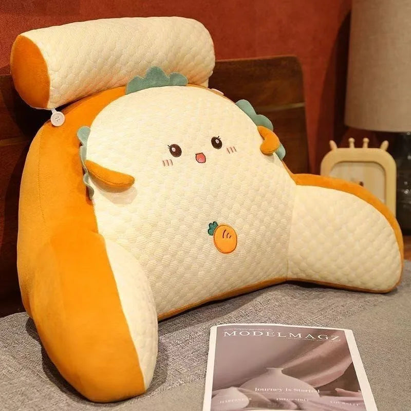 Oreiller de lecture réglable, coussin de soutien ergonomique pour le dos, pour lit/canapé/sol, Design respirant matelassé gris, 1 pièce