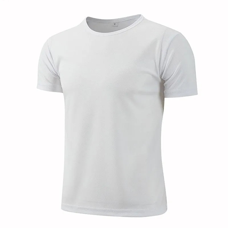 T-shirt de sport à manches courtes à séchage rapide pour hommes et femmes, maillot de gym, chemise de fitness, t-shirt de course, vêtements de sport respirants pour adolescents