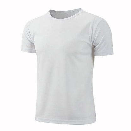 T-shirt de sport à manches courtes à séchage rapide pour hommes et femmes, maillot de gym, chemise de fitness, t-shirt de course, vêtements de sport respirants pour adolescents