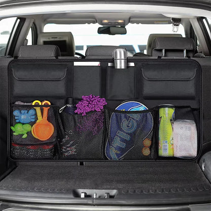 Sac de rangement multifonctionnel pour coffre de voiture SUV, sac suspendu à dossier, organisateur d'articles décoratifs pour l'intérieur du véhicule