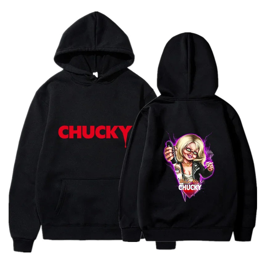 Film d'horreur jouer Chucky sweats à capuche Harajuku Hip Hop Streetwear hommes femmes automne hiver sweat à capuche hauts pullover