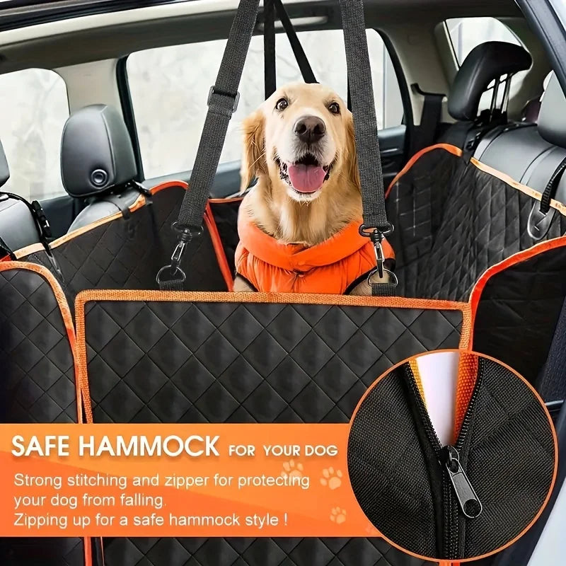 Housse de siège de voiture idéale, améliorez vos sièges de voiture avec cette housse de hamac pour chien imperméable et résistante aux rayures!