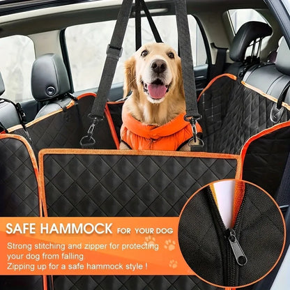 Housse de siège de voiture idéale, améliorez vos sièges de voiture avec cette housse de hamac pour chien imperméable et résistante aux rayures!