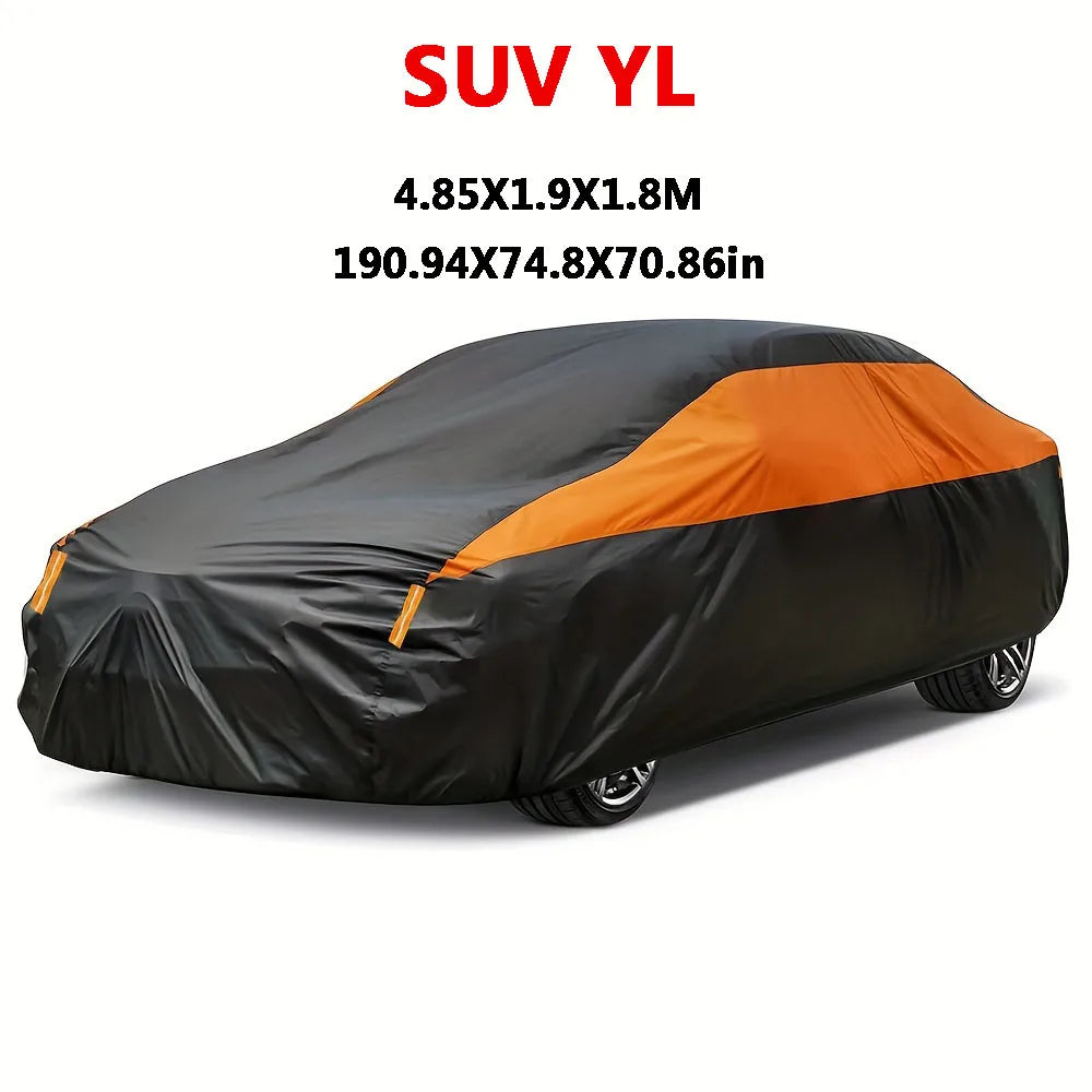 Bâches de voiture imperméables pour l'extérieur, Protection contre le soleil, la pluie et la neige, UV, universelles, SUV/berline 190T, couvertures complètes de Protection pour voiture