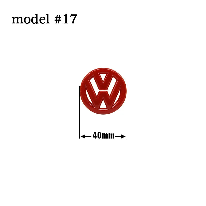 Autocollant emblème de volant de voiture ABS 40mm 61mm, pour Volkswagen VW GTI Polo Golf Caddy Jetta Sharan Passat Logo Badge accessoires