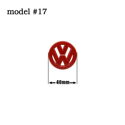 Autocollant emblème de volant de voiture ABS 40mm 61mm, pour Volkswagen VW GTI Polo Golf Caddy Jetta Sharan Passat Logo Badge accessoires