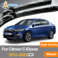 Balais d'essuie-glace avant pour citroën c-elysee 2012 – 2022, Peugeot 301, essuie-glace de remplacement (paire/ensemble), ajustement Exact, sans traces