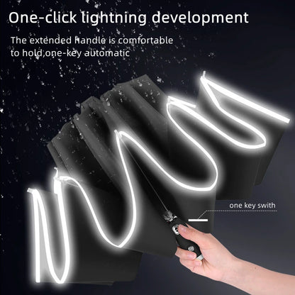 Parapluie automatique avec bande de coulée LED, vent de pluie pour BYD Tang F3 E6 Atto 3 Yuan Plus Song Max F0 G3 I3 Ea1 Dmi