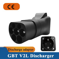 Prise de décharge de câble V2L, chargeur EV GBT, charge 16A avec adaptateur ue, centrale électrique extérieure pour voiture électrique