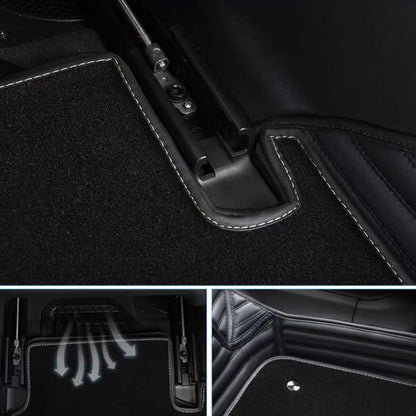 Tapis de sol de voiture personnalisé Double couche 5D, pour Mitsubishi Pajero Sport, accessoires de voiture, doublures de sol