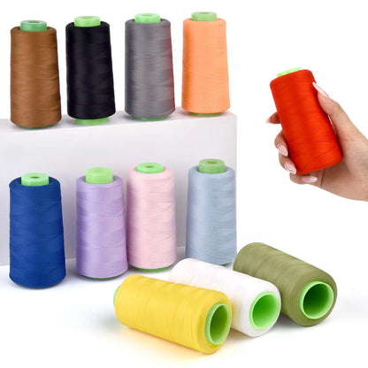 100D/2 3000 Yards fil à coudre en Nylon haute élasticité fil couleur fil à coudre bord couture fil soie fil élastique