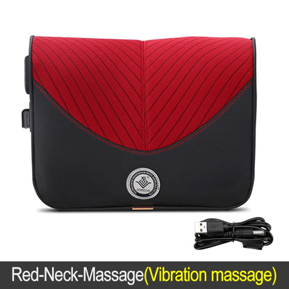 Coussin de cou de massage de vibration de voiture, support lombaire intelligent électrique, coussin de dos de repos de sauna de siège de voiture de voyage