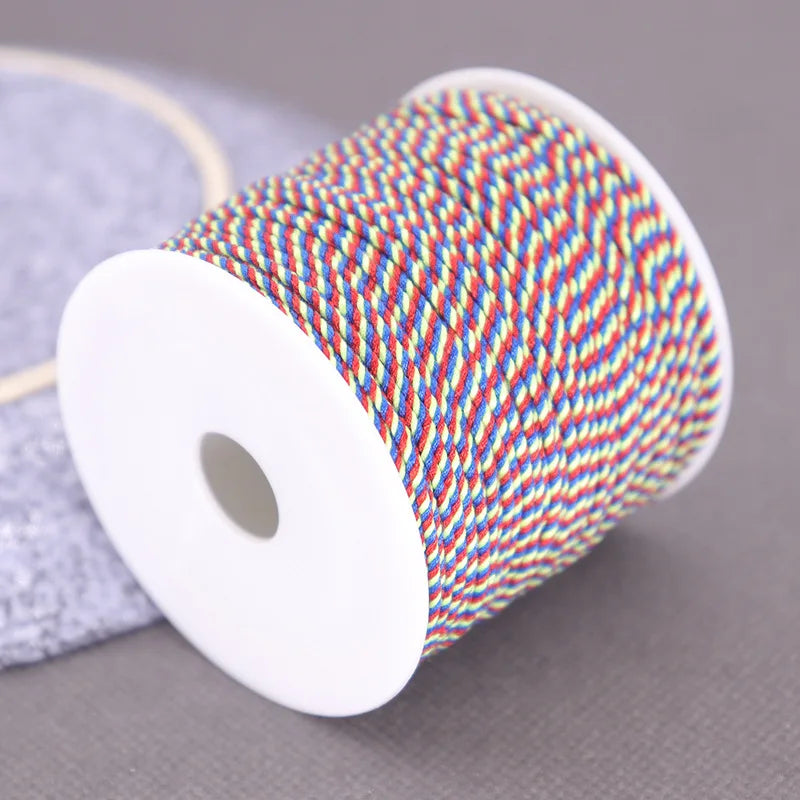 Corde de coton pour macramé, ficelle, ficelle, fil, artisanat, couture, tentures murales faites à la main, bohème, fête de mariage, décoration d'intérieur, 1.2mm, 37m
