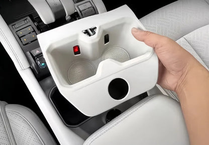 Boîte d'accoudoir de voiture modifiée en titane 3 pour BYD Leopard 3, avec tasse de Drainage avant de réfrigérateur, coussinet de protection en Silicone